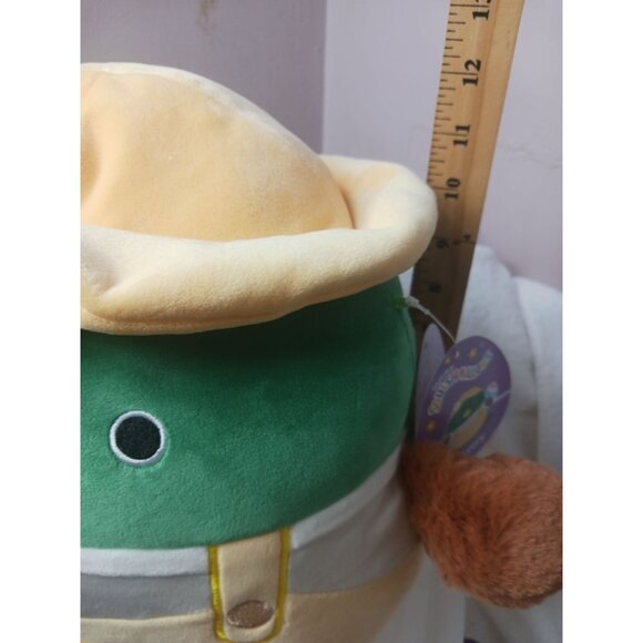 Squishmallows Avery Duck  Farmer 12" Plush Toy Yellow/Green - Picture 13 of 13
